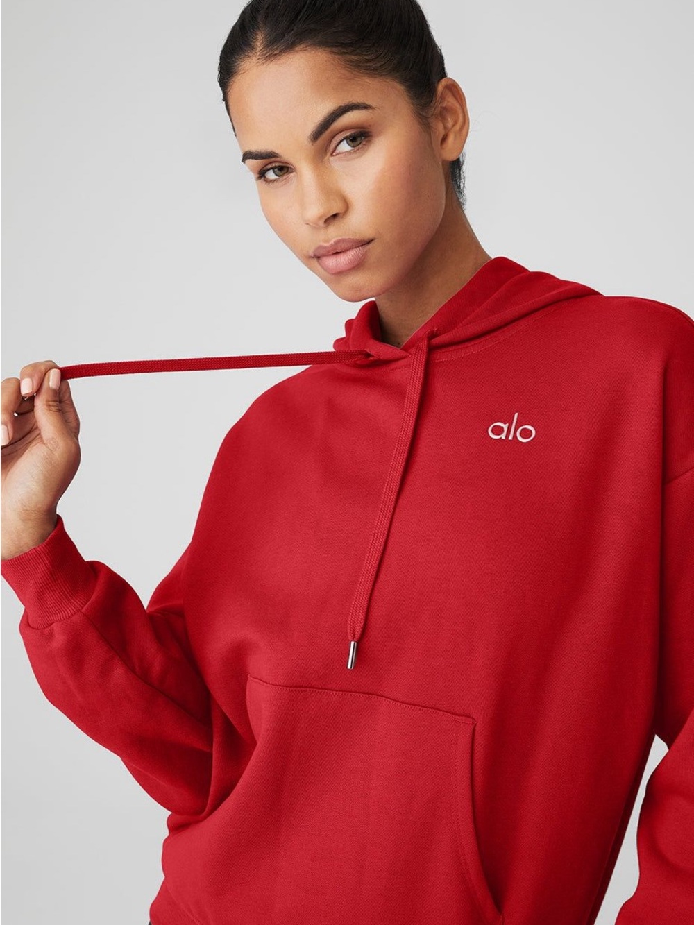 ALO Yoga NWT XS Accolade red hoodie